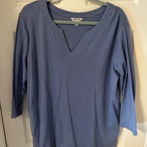 Orvis Women's Long Sleeve Blue Tee